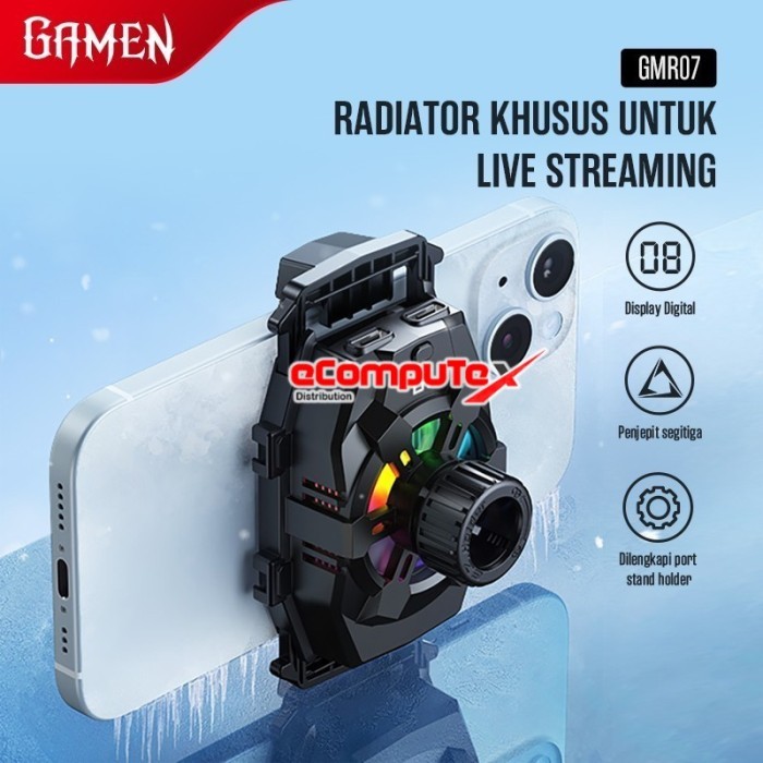 Máy làm mát quạt tản nhiệt Gamen GMR07 / GMR-07 để phát trực tuyến, Tản nhiệt HP chính hãng - Bảo hà