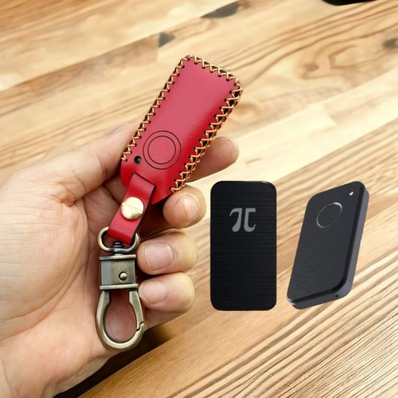 Bao Da Chìa Khóa Remote Pitech chống trộm, keyfob Pi, handmade da thật