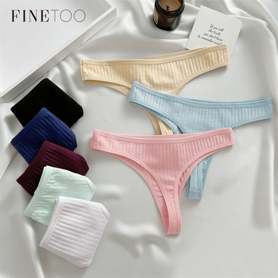 Finetoo Cotton Quần Cho Người Phụ Nữ Quần Lót Thoải Mái Lót T-Back Quần Lót S-XL