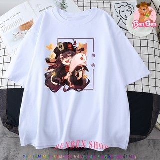 Áo Thun Genshin Impact Hutao anime cực HOT độc đẹp mẫu mới bán chạy