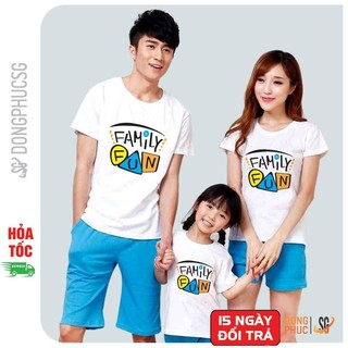 Áo gia đình 3/4/5 người Đồ đôi bố mẹ và bé Family Fun Đồng phục gia đình giá rẻ GD297T | DONGPHUCSG