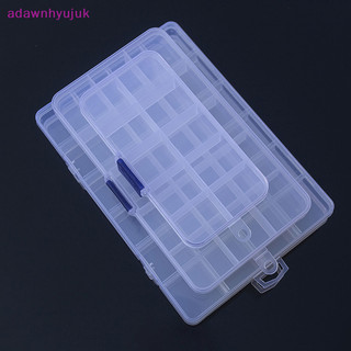 Adawnhyujuk nhựa bảo quản hộp đựng trang sức ngăn có thể điều chỉnh hộp đựng cho hạt bông tai hộp trang sức hình chữ nhật hộp đựng vn