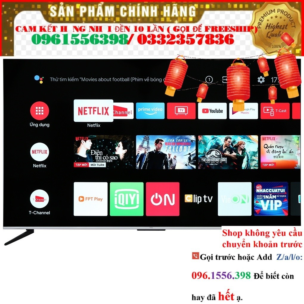 KHO Android Tivi TCL 65P737 4K 65 inch