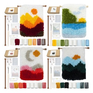 ⭐Yafexbag⭐Fun and Creative Latch Hook Kit for Adults and Children Scenery Series⭐Brand New