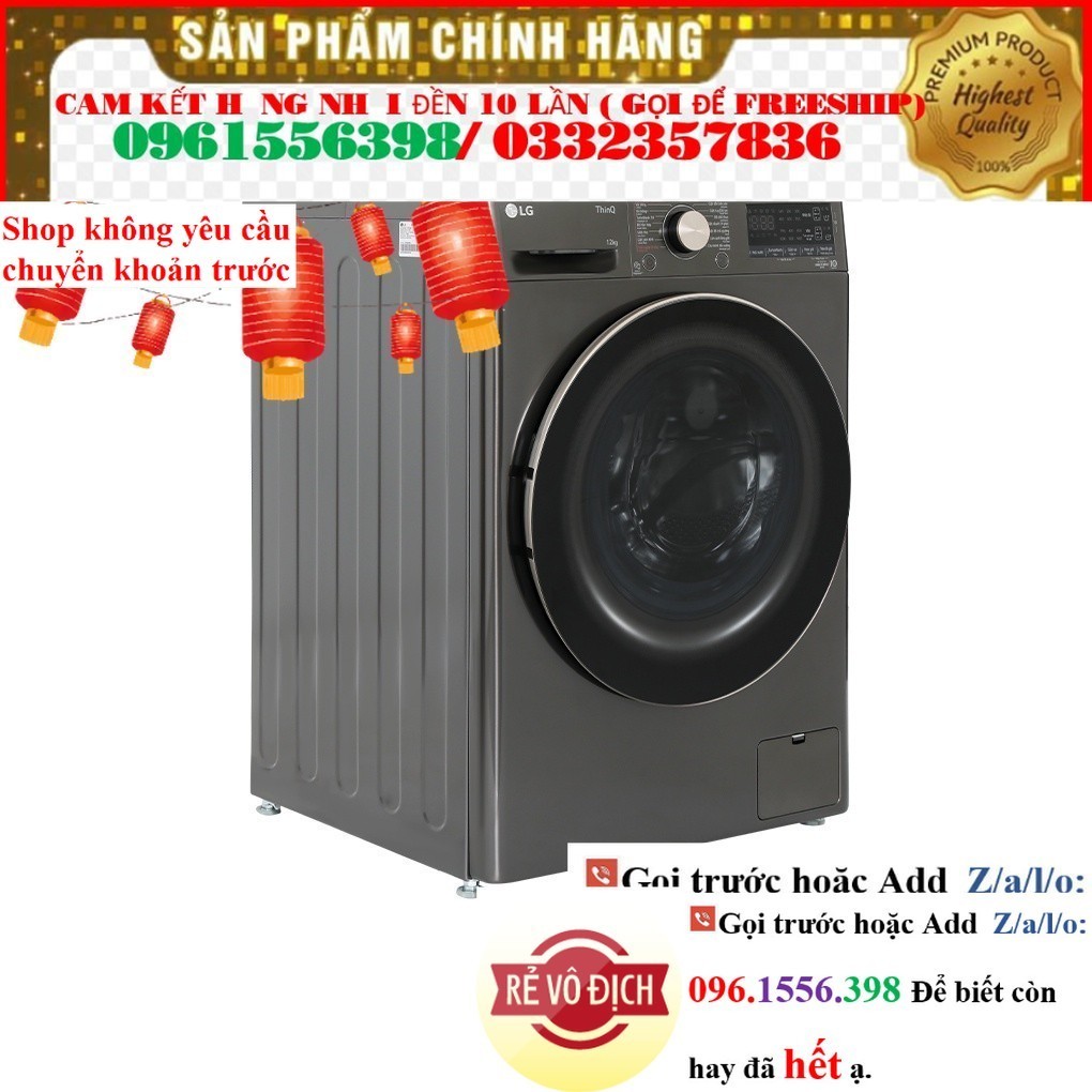 >> CH Máy giặt LG 10 kg FV1410S4M1 cửa trước, màu đen – Model 2023 <>