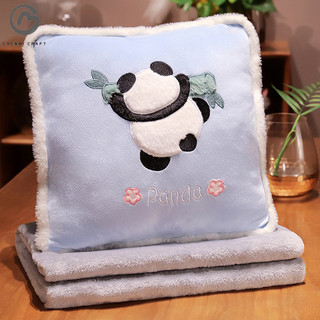 Chenmi CRAFT Gối chăn hoạt hình 3 trong 1 đệm đa năng ngủ trưa chăn gối chăn chăn