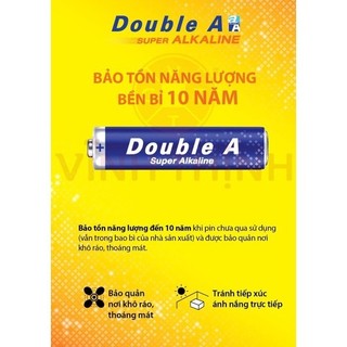 Pin AA / Pin AAA ALKALINE DOUBLE A Vỉ 2 Viên Chính Hãng