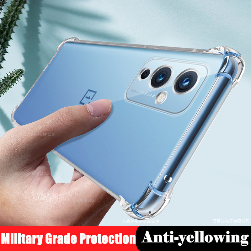 Dành cho OnePlus 9 LE2113 LE2111 LE2110 LE2117 LE2115 Ốp điện thoại silicon lỏng trong suốt linh hoạ