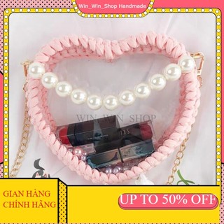 [ FREESHIP 50K ] Mica trái tim nhọn đầu chuyên làm túi xách handmade (1 tấm)