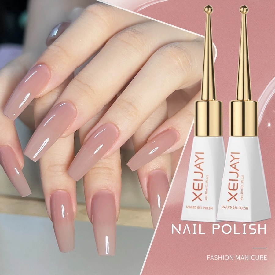 XEIJAYI 28 Colors Solid Color Classic Nail Polish Gel New Manicure Popular Single Color Glue Phototh