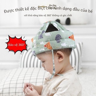 Mũ nón bảo hiểm cho bé tập đi và tập ngồi  dùng cho trẻ từ 5-36 tháng tuổi họa tiết dễ thương Grand Haven