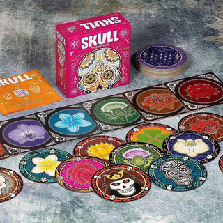 Skull Party Game - Bluffing and Strategy Board Game