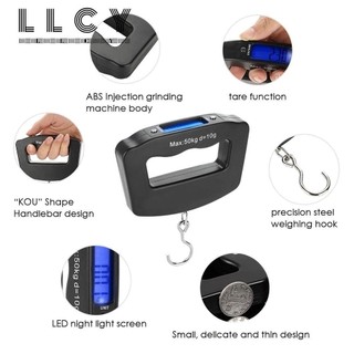LLCY Cân hành lý kỹ thuật số Cân bằng trọng lượng di động Vali cầm tay Túi du lịch Cân treo