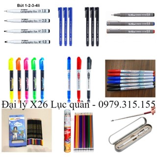 Bút vẽ tham mưu kỹ thuật, bút đệm màu tham mưu tổng hợp các loại