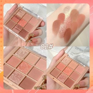  Phấn mắt 9 ô DIKALU Blooming Kháng Nước Lâu Trôi  Bảng mắt nội địa trung 