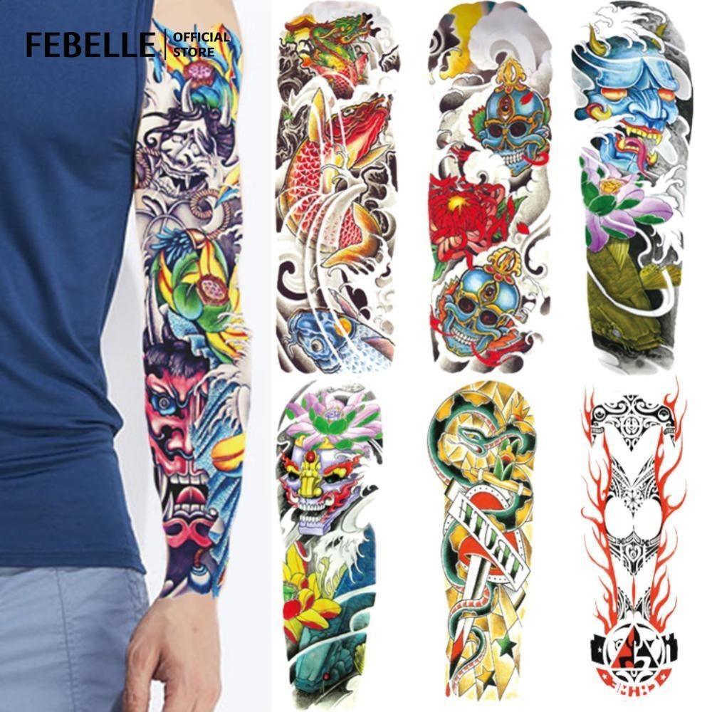 1 Tấm Rừng Đen Hình Xăm Miếng Dán Nam Nữ Rồng Thời Trang Chết Đầu Lâu Hình Xăm Tạm Thời Giả Henna Bộ