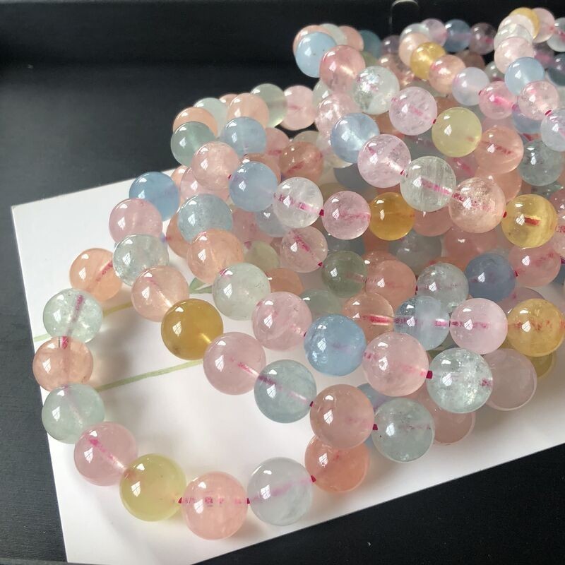 Zydeco Vòng tay Morganite tự nhiên  / Vòng tay màu kẹo