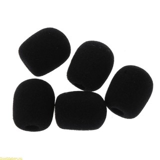 Doublebuy 5 chiếc tai nghe micro màu đen bọt xốp kính chắn gió mic cover