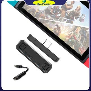 Bộ chuyển đổi Bluetooth BouPower Bộ phát âm thanh 2 trong 1 Type-c Bluetooth V5.0 Bộ chuyển đổi truyền cho PS4 Nintendo Switch