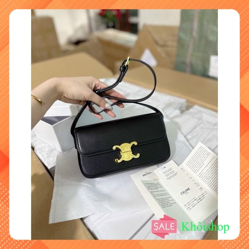 Túi kẹp nách da trơn size 20 siêu đẹp -phù hợp công sở đi làm đi chơi