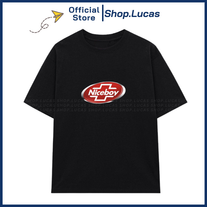 【HOT】 Áo Thun In Chữ NICEBOY Chế Chữ Hài Hước Unisex Nam Nữ Slogan Độc Lạ Shop.Lucas