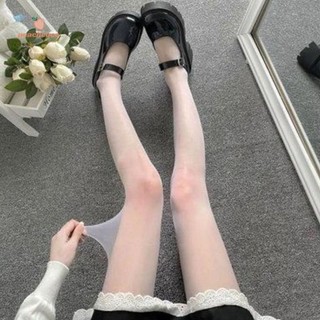 Xuân Hè Lụa Cổ Nữ Lưới Đánh Cá Gợi Cảm Lụa Đen Dài 1 Vớ