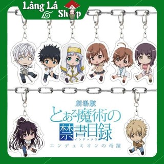 Móc khoá Mica dây xịn anime Toaru Majutsu no Index - Nhựa Cứng Acrylic In 2 mặt sắc nét ( ảnh thật )