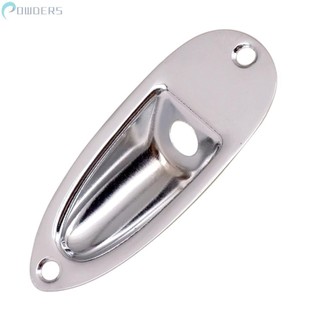⭐ READY STOCK ⭐-NEW-Guitar Input Jack Plate Socket Socket Plate Input Jack Jack Plate Metal【POWDERS-VN】
