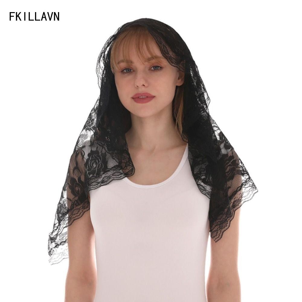 Khăn che đầu FKILLA5, Khăn choàng ren Mantilla phong cách Tây Ban Nha