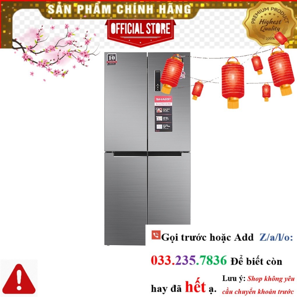 Tủ lạnh Sharp Inverter 401 lít SJ-FXP480V-SL <nEw<