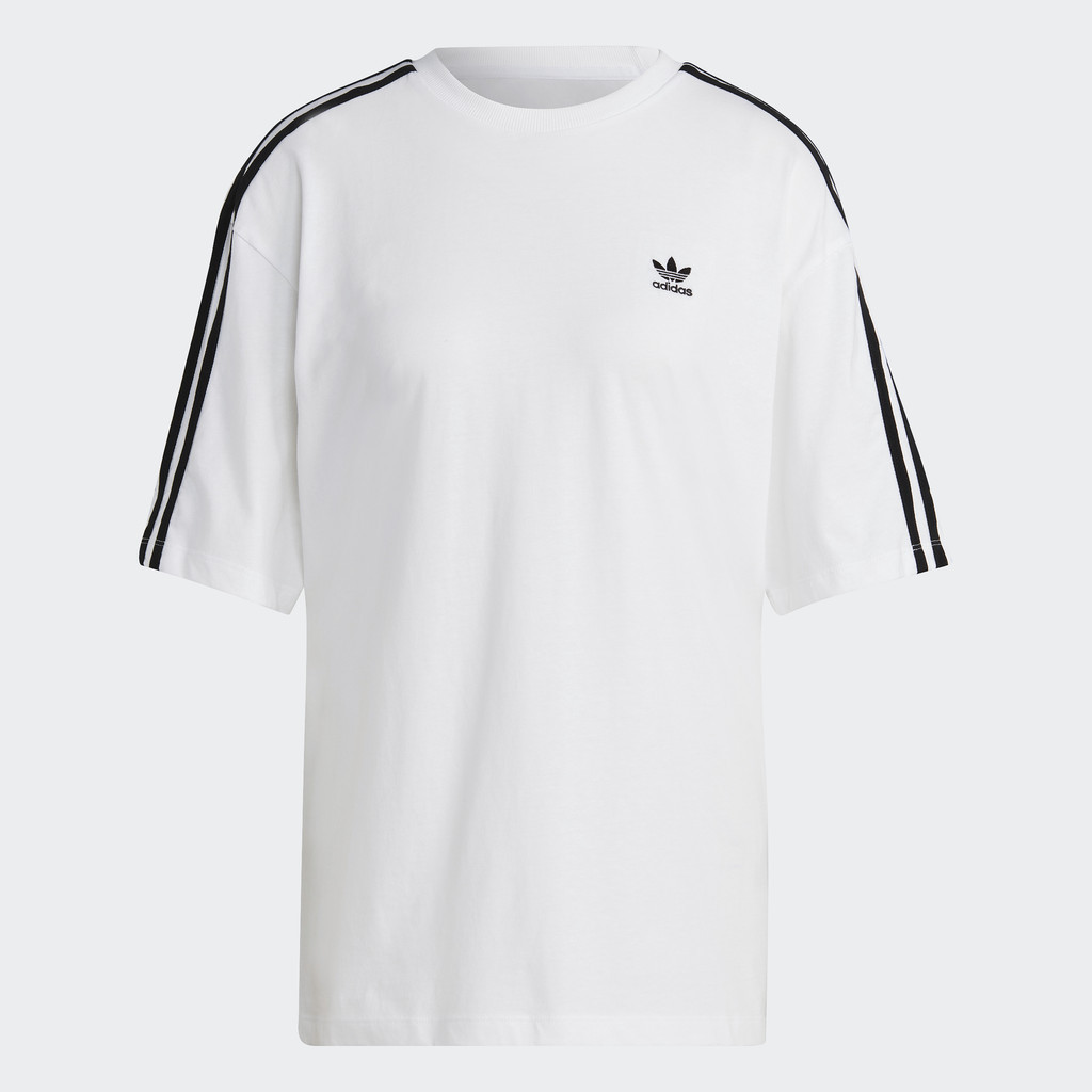adidas Phong cách sống Áo Thun Oversize Classics Adicolor Nữ trắng IB7451