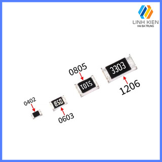 [Có sẵn] Trở Dán 0805 5% 1K ohm đến 8K2 ohm (50 Con)