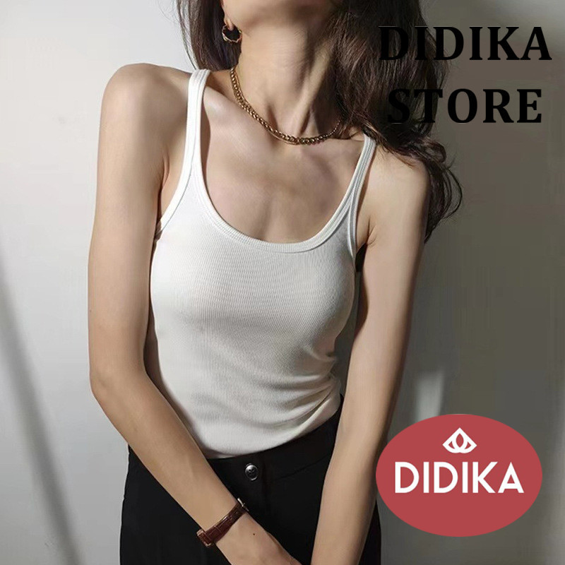 Mùa Xuân Mùa Hè Nữ Áo yếm Co Giãn Cao Ren Cotton Mặc Bên Trong Mặc Bên Ngoài Áo Vest Đẹp