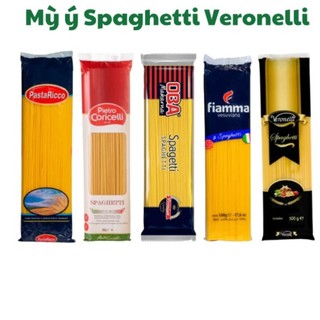 Mỳ ý Spaghetti Veronelli 500g, Mỳ sợi Pasta dai ngon hàng nhập khẩu loại 1