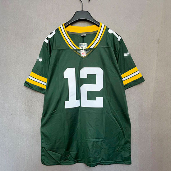 Nfl Rugby Jersey Châu Âu Mỹ hiphop Jersey Bóng Đá Mỹ Phố Hip Hop Bông Tai Kẹp Thêu Rời Áo Thun