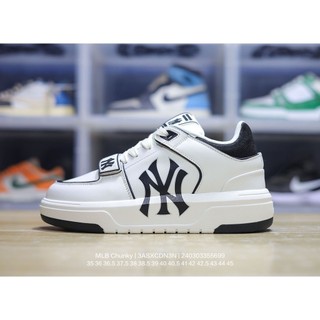 COD  GIÀY MLB CHUNKY LINER STRAP MONO Xám Trắng Chuẩn AUTH Bao Check /