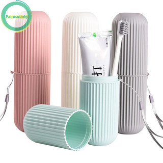 Parcutin du lịch di động bàn chải đánh răng cốc phòng tắm kem đánh răng hộp bảo quản lưu trữ vn