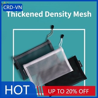 Hộp đựng bút chì lưới trong suốt dung tích lớn đơn giản Hộp đựng bút chì di động Hộp đựng bút Túi đựng văn phòng phẩm dung lượng lớn ouyou MM YKCRD