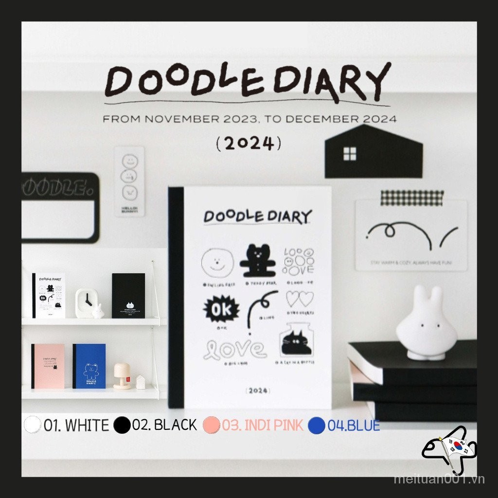 Nhật ký kế hoạch nhật ký 2024 / nhật ký dán / 2024 Seluler / kế hoạch hàng tháng / nhật ký kế hoạch 