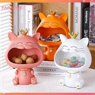 [Paradise1.vn] Hộp Chìa Khóa Động Vật Trang Trí Tinh Tế Sáng Tạo Tượng Mèo May Mắn Trang Trí Máy Tính Để Bàn Tại Nhà