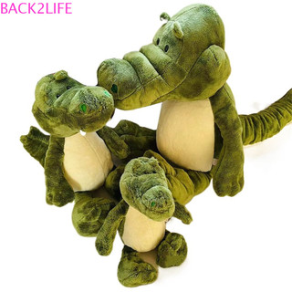 Back2life cá sấu sang trọng, động vật thú nhồi bông búp bê cá sấu nhồi bông, gối ôm kawaii hoạt hình quà tặng sinh nhật mềm mại