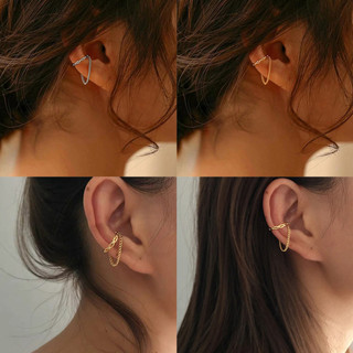 1 cái đẹp châu âu tính khí đơn giản mọi thứ không xuyên dây xích bông tai tròn