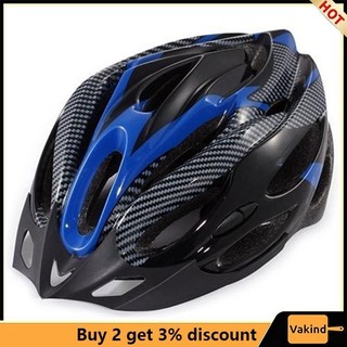 Khuyến mãi thanh lý! Chung Đi Xe Đạp Xe Đạp Người Lớn Xe Đạp Mũ Bảo Hiểm An Toàn Mũ Carbon Có Tấm Che 19 Lỗ Xanh