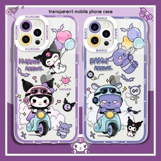 Vỏ cặp đôi Melodi Barkus Kuromi cho Huawei Y9 2019 Nove 3i 7i 5T 6 7 SE Honor 20 X7B X8B X9B P40 Lite Ốp điện thoại TPU silicon mềm trong suốt dễ thương Sanrio