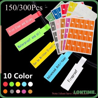 Set 150/ 300 miếng nhãn dán đánh dấu dây cáp chất lượng cao tiện lợi