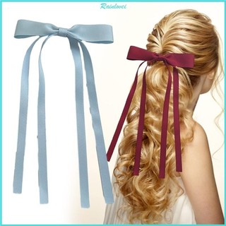 Rainl thanh lịch pháp tóc nơ kẹp nơ kẹp tóc tiệc barrettes phụ kiện tóc