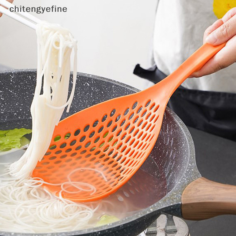 Chitengyefine Bánh Bao Câu Cá Rây Lớn, Thìa Mì Dài Tay Nhà Bếp, Nồi Nóng Gia Đình Cay / Nước Nóng Thoát Thìa Lọc Phong Cách Nhật Bản vn