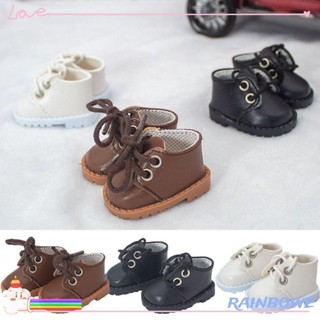 Giày búp bê rainbow, phụ kiện quần áo thời trang 3 màu, giày bốt ngắn mặc thường ngày búp bê cotton 20cm / búp bê 1 / 12