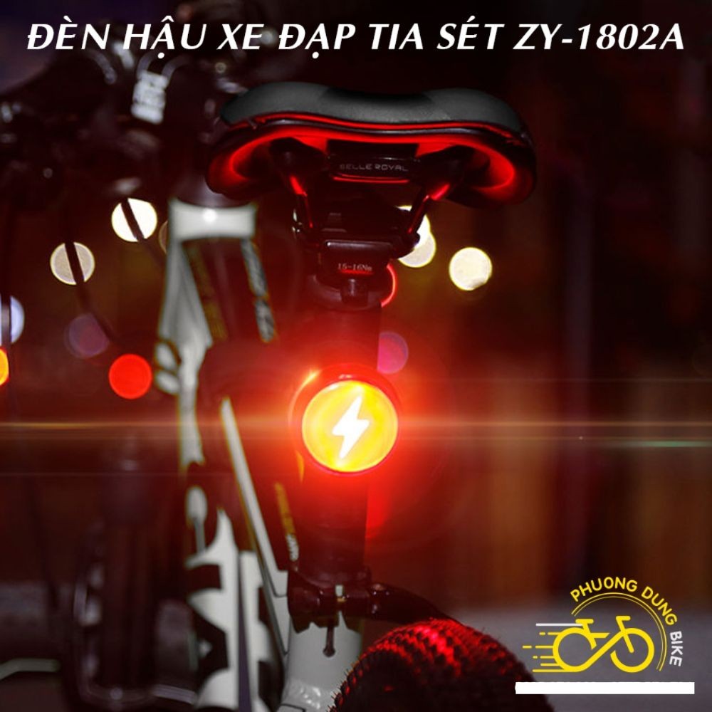 Đèn hậu led COB xe đạp Tia Sét ZY-1802A