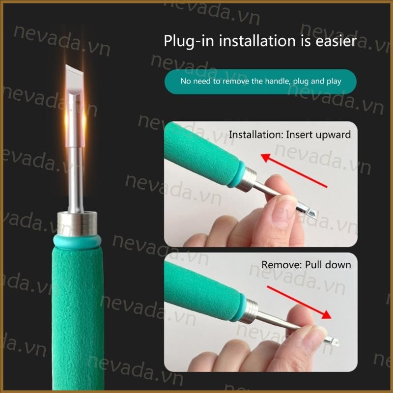 Nev ♕ Đầu hàn C245 không chì cho đầu tay cầm hàn JBC T245 T245A Làm nóng nhanh